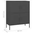 thumbnail image 4 of vidaXL Storage Cabinet Anthracite 80x35x101.5 cm Steel, 4 of 5