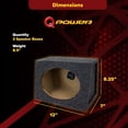 thumbnail image 3 of QPower 2-Pack 6x9 Inch Angled Speaker Box Enclosure, Sealed for Cars Audio, Pre-Wired, 3 of 11