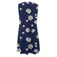 thumbnail image 4 of TJAZFJPA Robe de Plage Grande Taille pour Femmes Élégante à Col Rond Robe Débardeur Robe Décontractée à Imprimé Floral Robes d'Été pour Femmes Robes de Fête de Noël pour Femmes, 4 of 5