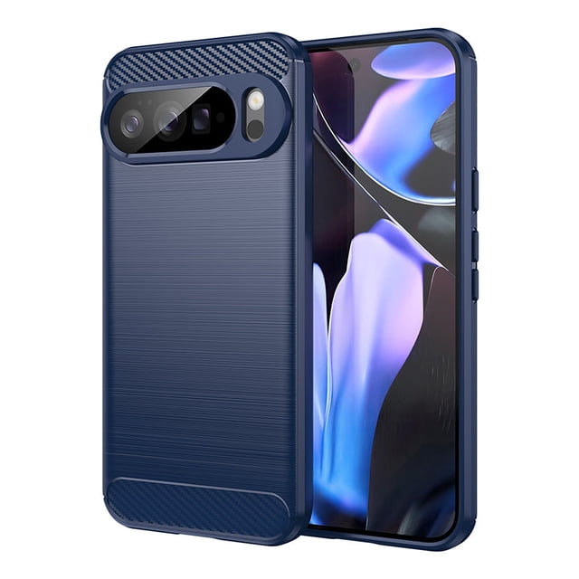 PANDACO Étui en Métal Brossé Bleu Marine pour Google Pixel 10 Pro TG