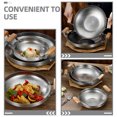 thumbnail image 3 of WRISTBIQUE Cooking Pan Sturdy and Non-stick Silver 1Pack, 3 of 8