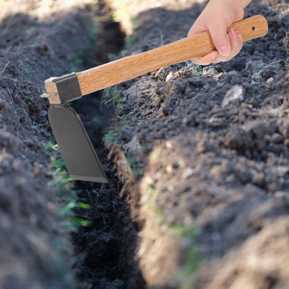SKISUNO Garden Hoe Heavy Duty Iron Tool For Weeding 1Pack