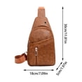 thumbnail image 3 of Nilvkv Strap Bag Crossbody Backpack with With Headphone Hole Strap Backpack Hiking Backpack Multipurpose Crossbody Chest Bag, 3 of 6