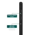 thumbnail image 3 of onn. Samsung Galaxy S25 Ultra Rugged Phone Case with Built-in Kickstand & Smartport Protection, Clear/Black, 3 of 5