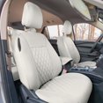 thumbnail image 4 of For 2020-2024 Ford Explorer Base FH Group Neoprene Custom Fit Car Seat Covers Water Resistant - Full Set Solid Beige, 4 of 11