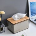 thumbnail image 4 of SSZMDLB Paper Towel Box, Tissue Box, Transparent Paper Towel Storage Box, Household Living Room Decor Box, Vintage Style Tissue Holder for Countertop, 4 of 9