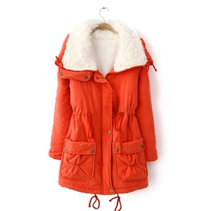 Aboser Womens Winter Coats 2024 Trendy Lapel Parkas Sherpa Fleece Lined Jackets Casual Solid Warm Quilted Jacket Thick Anorak with Pockets