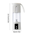 thumbnail image 3 of Uscallm Portable Electric Juicer Blender, Mini Personal Smoothie Maker for Kitchen, Food Grinder, Fresh Fruit Vegetable Juice Cup, Travel Cordless Rechargeable Blender, 3 of 6
