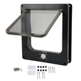 thumbnail image 2 of Porte pour Chat, Porte Intérieure pour Chat Fonction de Fermeture Automatique de Fenêtre Résistance aux Morsures pour Chiens pour Porte Intérieure Creuse Noir G, 2 of 8
