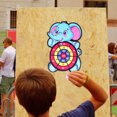thumbnail image 4 of A Elephant Theme Sticky Ball Dart Board Game For Kids Indoor Activity Set With Hanging Hook, 4 of 4