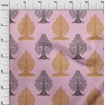 thumbnail image 2 of oneOone Cotton Flex Blush Pink Fabric Floral & Flying Swan Block Craft Projects Decor Fabric Printed By The Yard 40 Inch Wide, 2 of 4