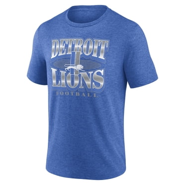 T-Shirt Vintage à Ligne Offensive pour Hommes Detroit Lions - Taille Grand