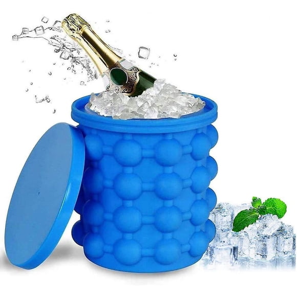 Ice Cube Tray, Large Silicone Ice Bucket, Ice Cube Maker, Ice Bucket for Freezing Whiskey, Cocktails, Drinks Ice Cube Mold Tray, Large Silicone Ice Bucket, Ice Cube Maker, Ice Bucket fo