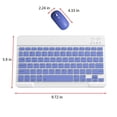 thumbnail image 3 of HAOAN Clavier et Souris Bluetooth Portable Clavier et Souris Sans Fil BT pour Android Windows PC Tablette Rose, 3 of 4