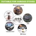 thumbnail image 4 of Outdoor Camping Cookware Mess Kit 8PCS Stainless Steel Cooking Pot and Pan Set with Plates Cups for Outdoor Camping Hiking Backpacking, 4 of 7