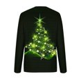 thumbnail image 5 of Jienlioq T-Shirts de Noël Grande Taille Mode pour Femmes à Col Rond à Manches Longues Imprimé Décontracté T-Shirt Blouse Hauts, 5 of 5