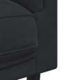 thumbnail image 5 of vidaXL Ensemble de Canapé 3 Pcs avec Coussins en Velours Noir, 5 of 5