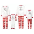thumbnail image 2 of Diconna Ensemble de Pyjamas de Noël pour la Famille Imprimé Lettre Cerf Hauts Pantalons Barboteuse, 2 of 10