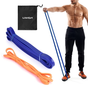 Lixada 2 Pcs Bande de Boucle de Résistance avec Sac de Transport Bande d'Assistance en Latex Naturel pour Traction à la Maison Gym Entraînement Physique Yoga Entraînement de Force Bande Élastique d'Exercice Entraînement