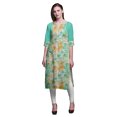 thumbnail image 1 of Bimba Cotton Printed Straight Kurtis For Women Panel Kurta Summer Tunic-Medium, 1 of 6