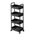 thumbnail image 1 of Fesfesfes 4-Tier Multi-Room Storage System,Office Living Room Rolling Cart with Removable Plastic Bins for Kitchen Bathroom Laundry, 1 of 5