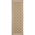 thumbnail image 1 of Safavieh Courtyard Brown Indoor Outdoor Rug - Runner 2'3" x 8', 1 of 5