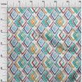 thumbnail image 3 of oneOone Velvet Sea Green Fabric Geometric Craft Projects Decor Fabric Printed By The Yard 58 Inch Wide, 3 of 5