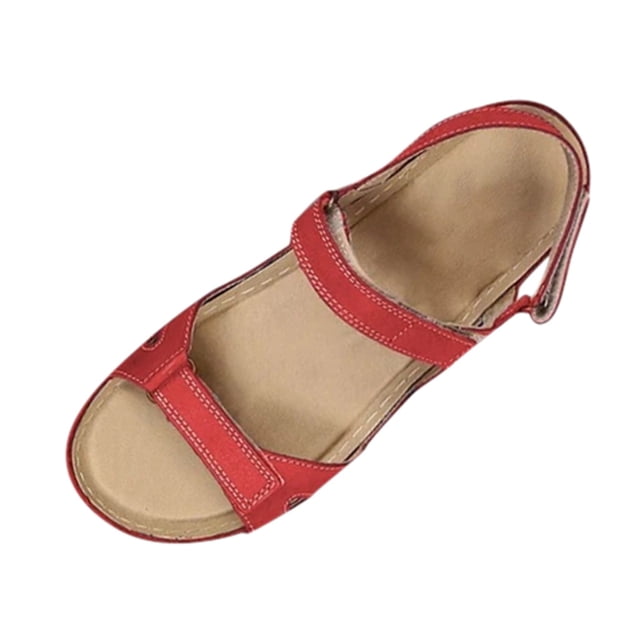 Womens Ladies Open Toe Solid Wedges Causal Shoes Outdoor Beach Sandals