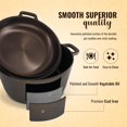 thumbnail image 2 of Smooth and Polished Cast Iron Dutch Oven by StarBlue 5 qt Cast Iron with 10 Inches Diameter, 2 of 7