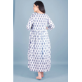 thumbnail image 5 of DWEEP SARA Robe de Maternité Blanche et Bleue à Blocs Imprimés, TTG/44, 5 of 5