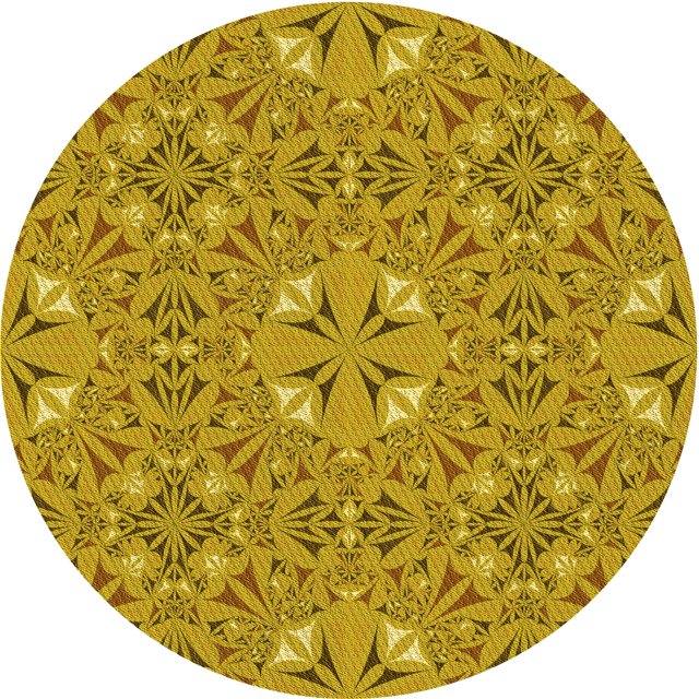Ahgly Company Tapis Rond Lavable en Machine Intérieur Transitionnel Bisque Foncé Marron, 5 Pieds Rond