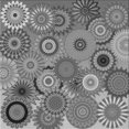 thumbnail image 1 of Ahgly Company Tapis d'Intérieur Lavable à la Machine, Carré, Transitionnel, Gris Gray, Tapis de Zone, 8 Pieds Carré, 1 of 7
