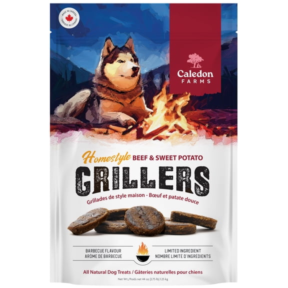 Caledon Farms Friandises moelleuses et tendres pour chiens au bœuf et à la patate douce, façon maison