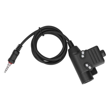 PTT Cable, U94 Cable Adapter Push-To-Talk Portable Lightweight Durable For Vertex VX-6R/VX-7R Talkie
