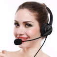 thumbnail image 4 of Qiilu Mute Function Call Center USB Headset Noise Cancelling USB Call Center Headset with Microphone, USB Call Center Headset with Microphone, Call Center Headset Noise Cancelling, 4 of 8