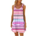 thumbnail image 1 of Ovzne Robes pour Femmes 2025 Robe Mode Robe Décontractée pour Femmes Imprimée Sans Manches Robe de Printemps Imprimée Liquidation, 1 of 4