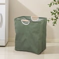 thumbnail image 4 of Foldable Waterproof Canvas Laundry Basket with Handles for Bathroom Bedroom Storage Organizer, 4 of 6