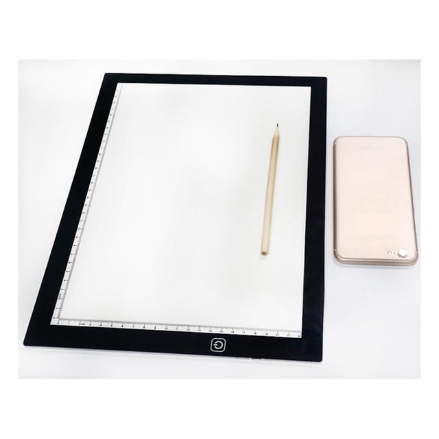 Baohd A4 Tracing Light Box Portable LED Light Table Tracer Board Dimmable Brightness Light Pad Black