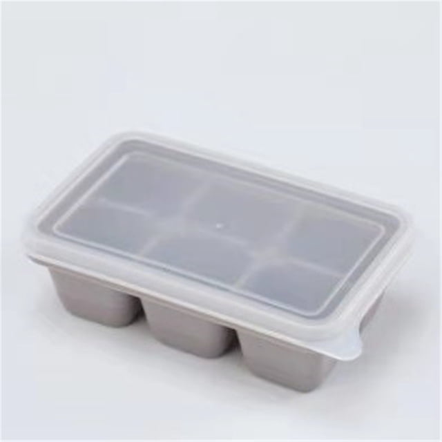 EGNMCR Ice Cube Tray DIY Personality Ice Box 6 Small With Lid To Make Ice Set Ice cube mold