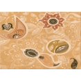 thumbnail image 1 of Ahgly Company Machine Washable Indoor Rectangle Transitional Orange Area Rugs, 5' x 7', 1 of 7