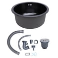 thumbnail image 2 of Bol Simple, Bol Rond Simple en Acier Inoxydable 304 Évier de Cuisine Évier de Bar, 2 of 7