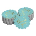 thumbnail image 1 of Inkdotpot 50 Pack Real Gold Foil Paper Tags Thank You Bridal Shower Favor Hang Tags, 1 of 1