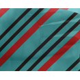 thumbnail image 4 of oneOone Georgette Viscose Turquoise Blue Fabric Stripes Craft Projects Decor Fabric Printed By The Yard 42 Inch Wide-FIQ, 4 of 4