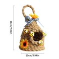 thumbnail image 2 of Mini Beehive Farmhouses Bee Hive Table Decor Spring Jute Rope Woven Hanging Ornament Decorative Honey Beehive Farmhouses Country Home Kitchen Bookshelf Decoration A, 2 of 7