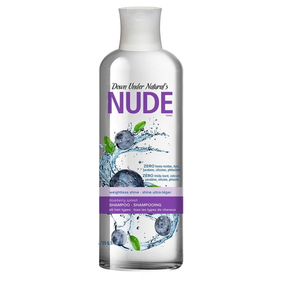 Down Under Natural's Nude Éclat Ultra-Léger Éclaboussure de Bleuet Shampooing