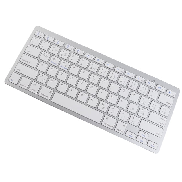 Universal Multi Device BT Keyboard Ultra Slim Compact Wire Less BT Keyboard, Ultra Thin Bilingual Universal for PC Laptop, Computer Desktop Laptop Surfaces Tablet Smartphone