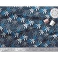 thumbnail image 3 of Soimoi Rayon Fabric Dot & Chestnut Leaves Print Sewing Fabric Yard 56 Inch Wide, 3 of 3