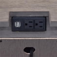 thumbnail image 4 of Pemberly Row Contemporary Driftwood Gray Wood 3-drawer Nightstand, 4 of 6