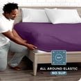 thumbnail image 3 of Bare Home Fitted Sheet - Premium 1800 Collection - Deep Pocket - Ultra-Soft Wrinkle Resistant - Twin, Plum, 3 of 7