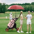 thumbnail image 2 of Goplus Folding 3 Wheels Golf Push Cart W/Bag Scoreboard Adjustable Handle Red, 2 of 8